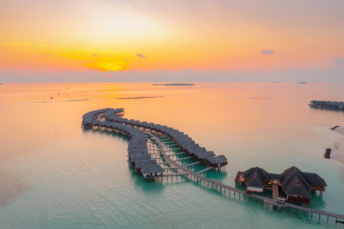 Overwater villa resorts, Male atoll, Maldives