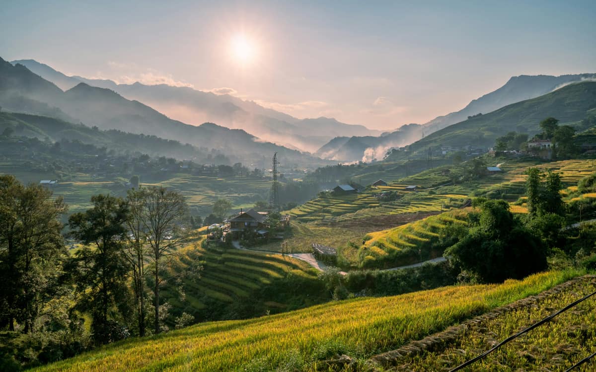 Sapa rice terraces, Vietnam